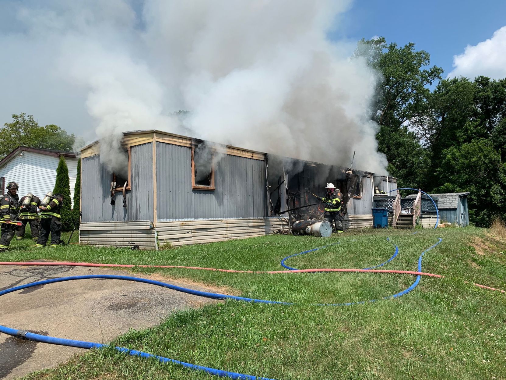 Mobile home fire